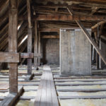 inside roof framework